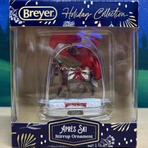 Breyer 2024 Holiday Collection "Apres Ski" Stirrup Ornament (Retired)