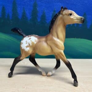 Breyer Running Foal "Milo", Buckskin Appaloosa #1795