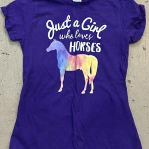 Just a Girl Who Loves Horses T-Shirt