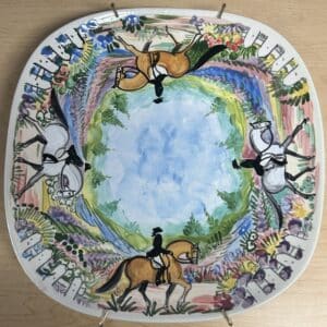 Handpainted Dressage Horse Plate