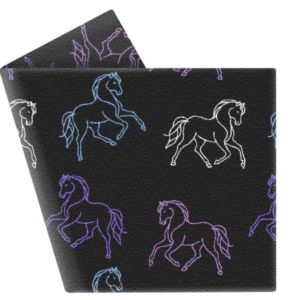 Neon Lights Horse Throw Blanket