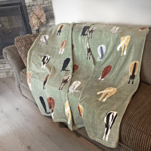 Kelley and Co Horse Tails Throw Blanket