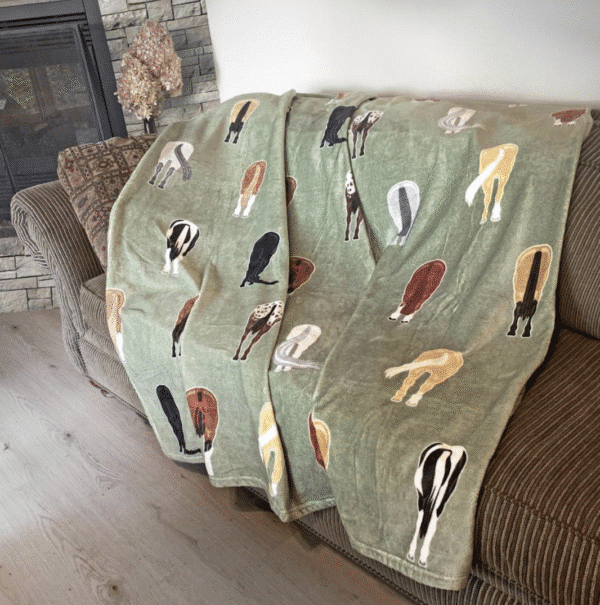 Kelley and Co Horse Tails Throw Blanket
