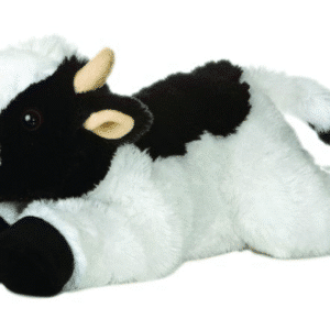 May Bell Cow Flopsie Stuffed Animal, 12"