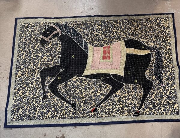Horse Embroidered Tapestry, 40"x60"