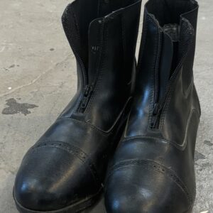 Equistar Zip up Black Paddock Boots, 10 L