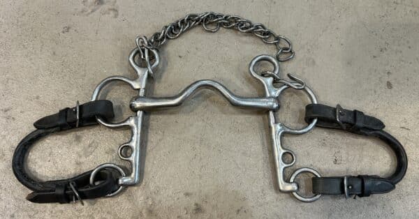 Low Port Pelham Bit with Rein Converter, 5.25"