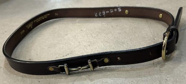 Tory English Bridle Leather Belt, 36
