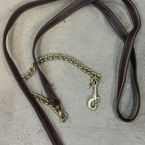 KL Select Red Barn Calf Lined Leather Lead Line