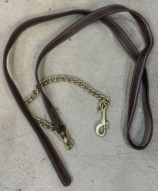 KL Select Red Barn Calf Lined Leather Lead Line