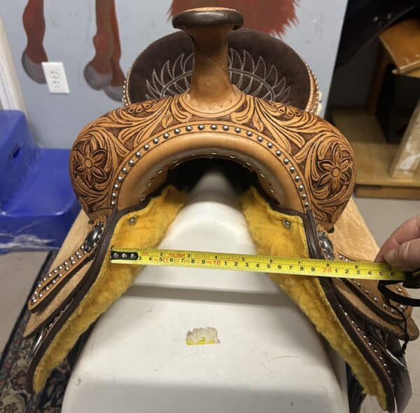 IMG_6483 2X Cowboy Barrel Saddle, 15", FQHB