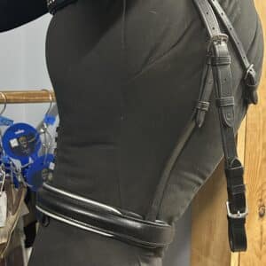 Cob Sized Dressage Bridle with Jeweled Browband