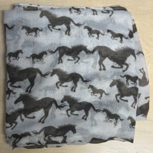 Running Horses Print Scarf