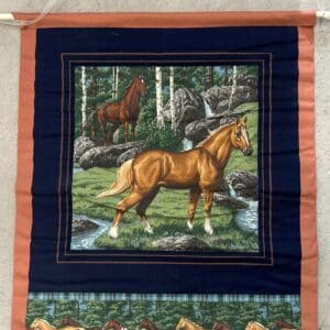 Small Wild Horse Tapestry, 20" by 17"