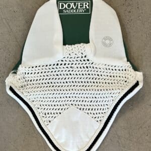 Dover Saddlery White Ear Bonnet, Horse