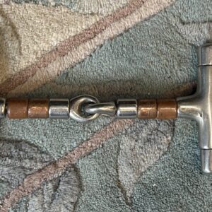 D Ring Copper Roller Snaffle Bit, 5″