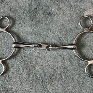 French Link Elevator 2 Ring Gag Bit, 5.5"