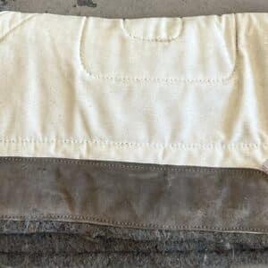 Fox Mountain Weavers Felt Saddle Pad White and Grey 30x30