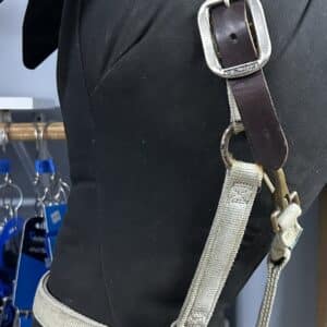 Weaver Nylon Halter with Leather Crown Piece, Full
