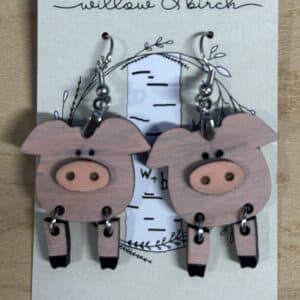 Willow and Birch Piggie Earrings