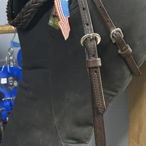 Tory Leather Braided Browband 5/8 Western Headstall, Full