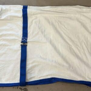 Terrycloth White and Blue Cooler, 68"