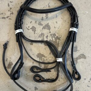 Toklat Plain Raised Bridle With Reins, Full, 53"