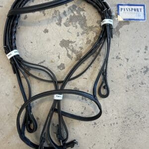 Toklat Plain Raised Bridle With Reins, Full, 53"