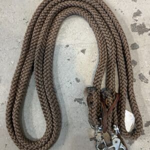 Flat Rope Barrel Reins, 9ft