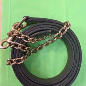 Leather Lead Line with Chain