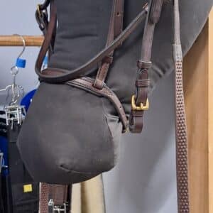 Leather Bridle with Reins. COB