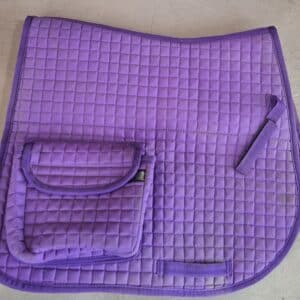 Challenger Horse English Quilted Aussie Cotton All-Purpose Saddle Pad with Pockets