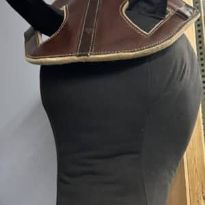 Leather Head Bumper with felt padding and halter loops