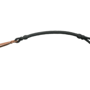 Tough1 Braided Quirt with adjustable wrist loop and leather popper