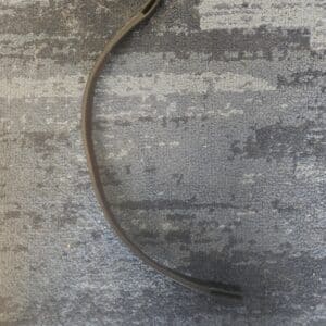 Black Leather Brow Band 20 inch for horse bridle