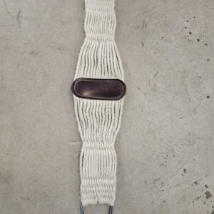 Classic Equine 32 inch Mohair Roper Cinch with leather and stainless steel hardware