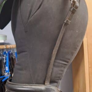 Classic Dressage Drop Noseband horse in dark leather with padding