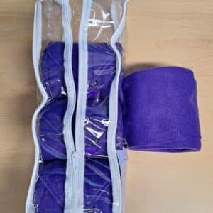 Purple Toklat Originals Polo Wraps set of 4 for horse leg protection