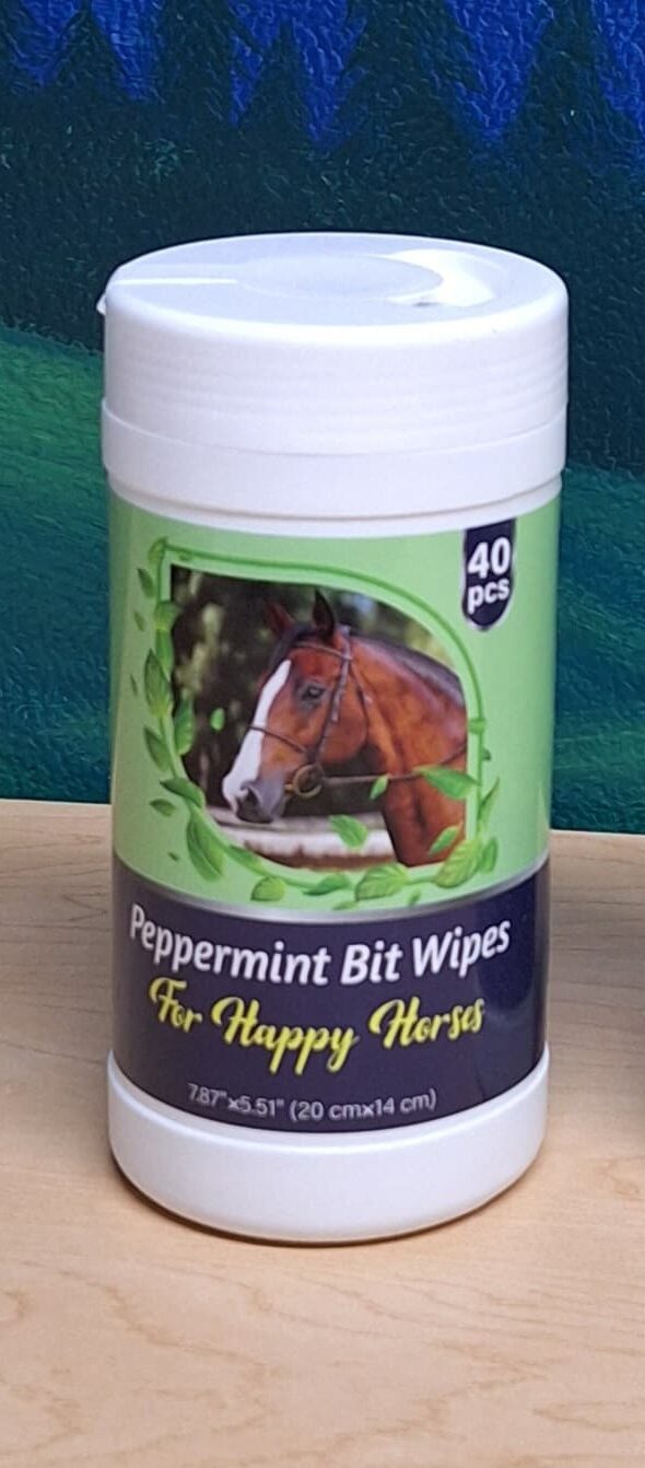 Threlaco Peppermint Horse Bit Wipes 1 Threlaco Peppermint Horse Bit Wipes in canister