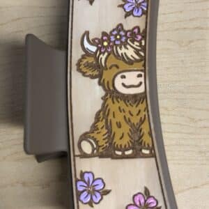 Willow and Birch Highland Cow Hairclip
