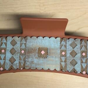Willow and Birch Aztec Pattern Wooden Hairclip