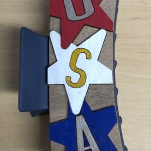 Willow and Birch Patriotic Hairclip