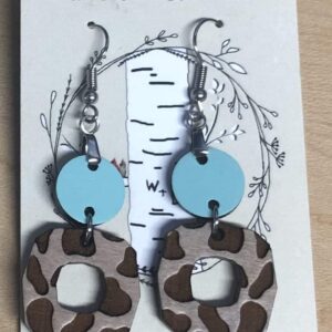 Willow and Birch Cow Print Earrings