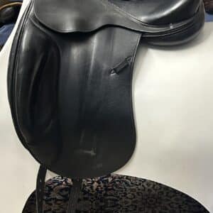 Hermes Monoflap Dressage Saddle, 17.5", Wide
