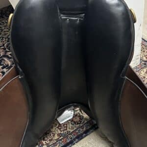 Duett Companion All Purpose Saddle, 17 inch seat, 38 cm gullet, brown leather