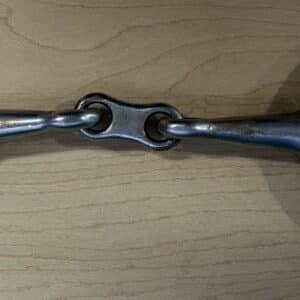 Used Eggbutt Snaffle Bit with French Link Mouthpiece, 5 Inch