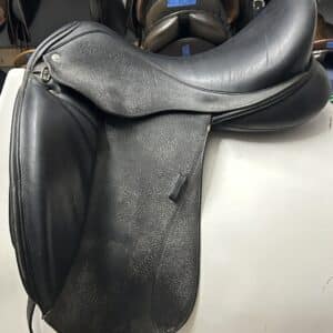 Custom Saddlery Monoflap Dressage Saddle 18 inch Extra Wide