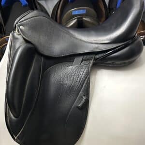 Custom Saddlery Icon Echo Monoflap Dressage Saddle 18.5 inch Wide Premium Leather