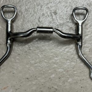 Myler Stainless Steel HBT Shank Bit with Ported Barrel Mouthpiece 5 inch