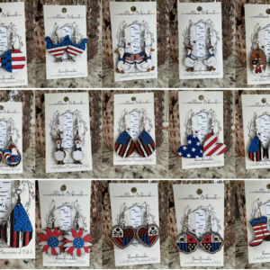 Willow and Birch Patriotic Earrings